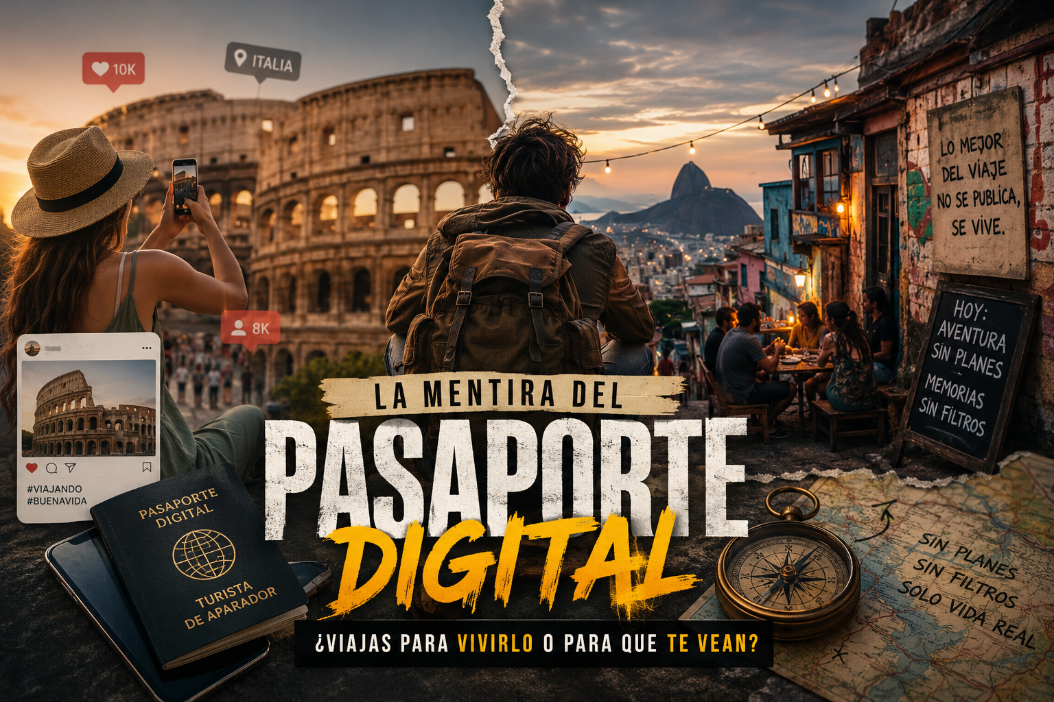 ¿Viajas para vivirlo o para que te vean?