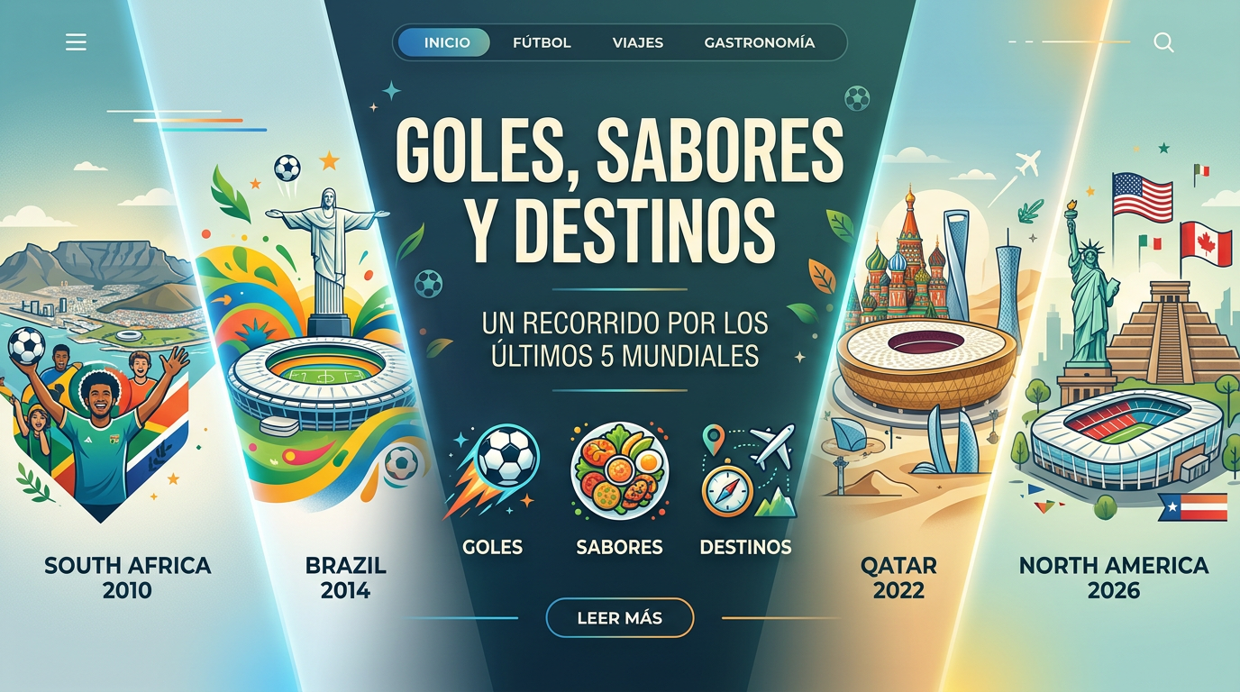 Goles, Sabores y Destinos: Un Recorrido por los Últimos 5 Mundiales
