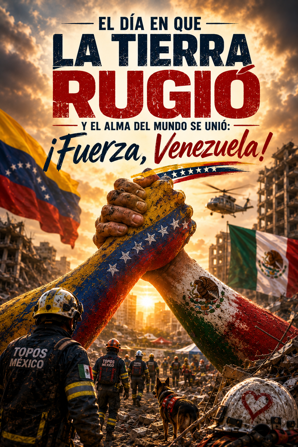 El día en que la tierra rugió y el alma del mundo se unió: ¡Fuerza, Venezuela!