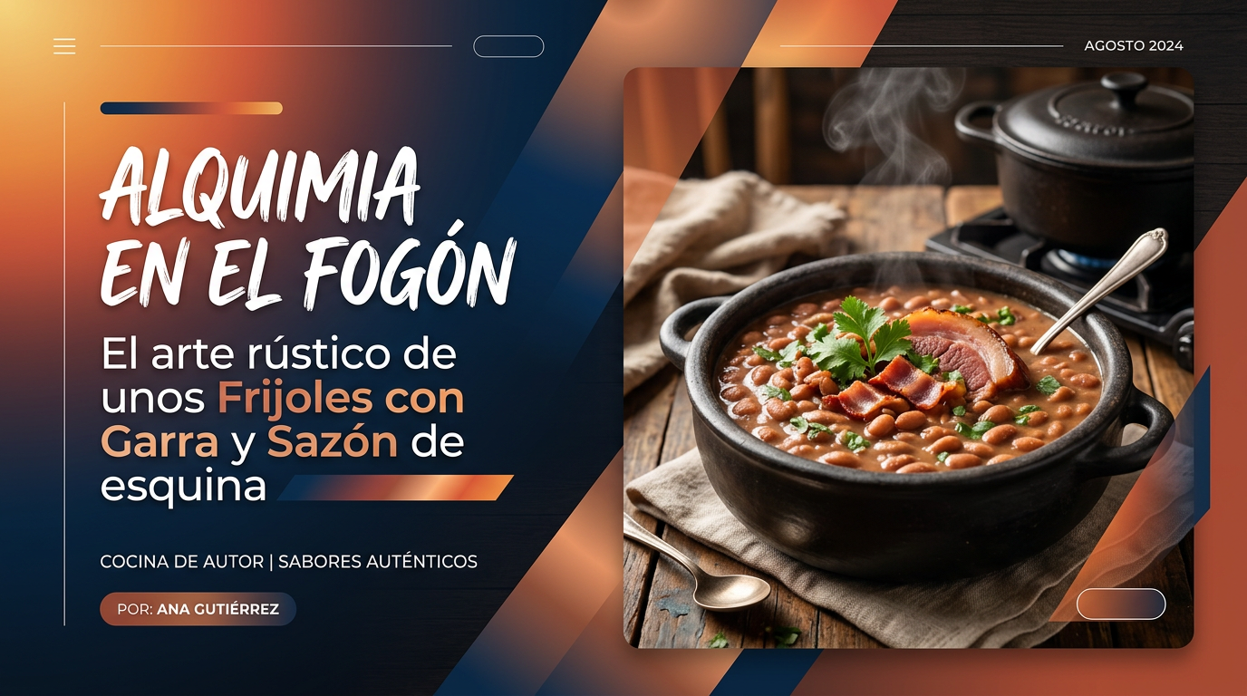 Alquimia en el Fogón: El arte rústico de unos frijoles con garra y sazón de esquina