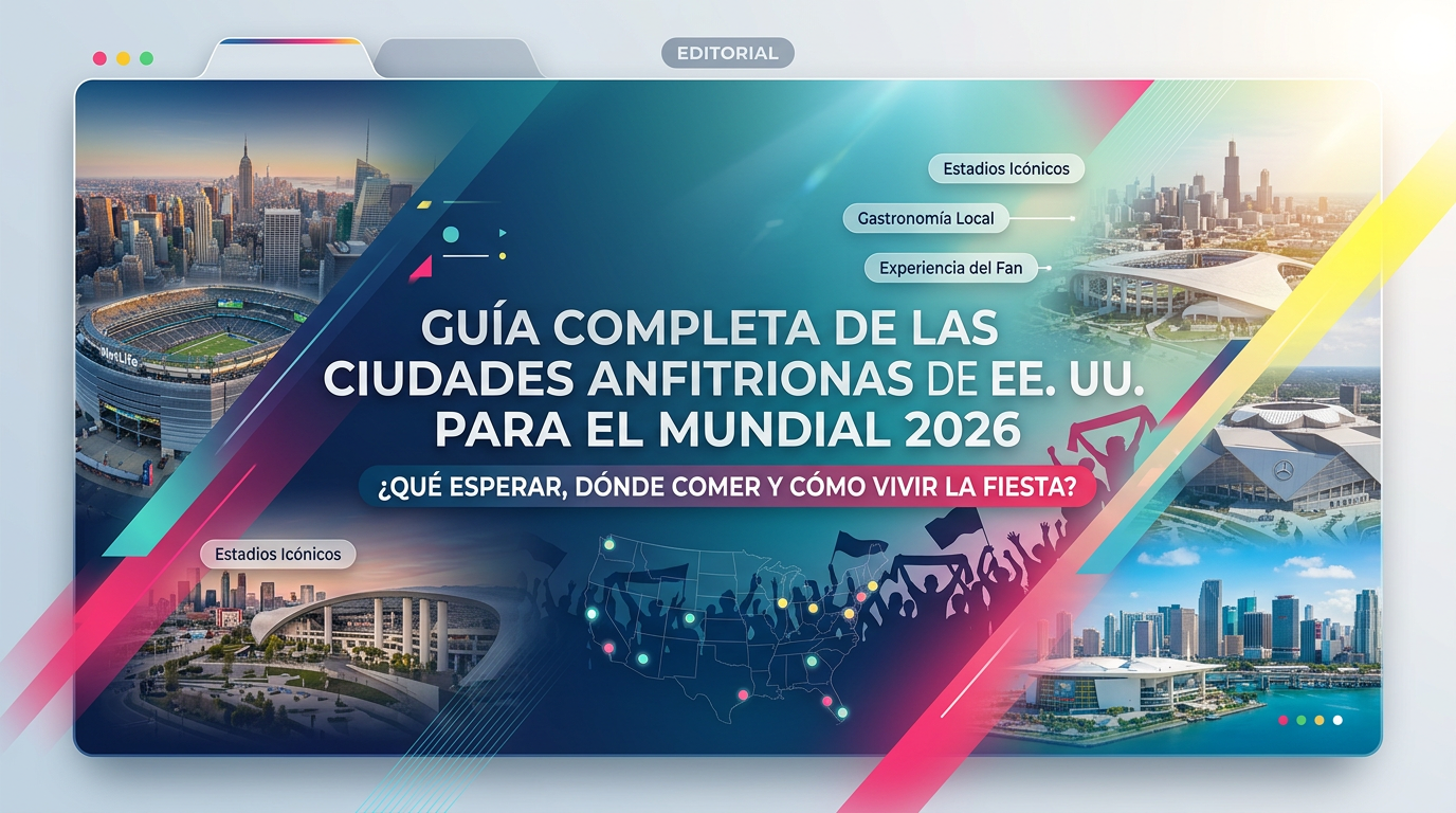 Guía Completa de las Ciudades Anfitrionas de EE. UU. para el Mundial 2026: ¿Qué Esperar, Dónde Comer y Cómo Vivir la Fiesta?