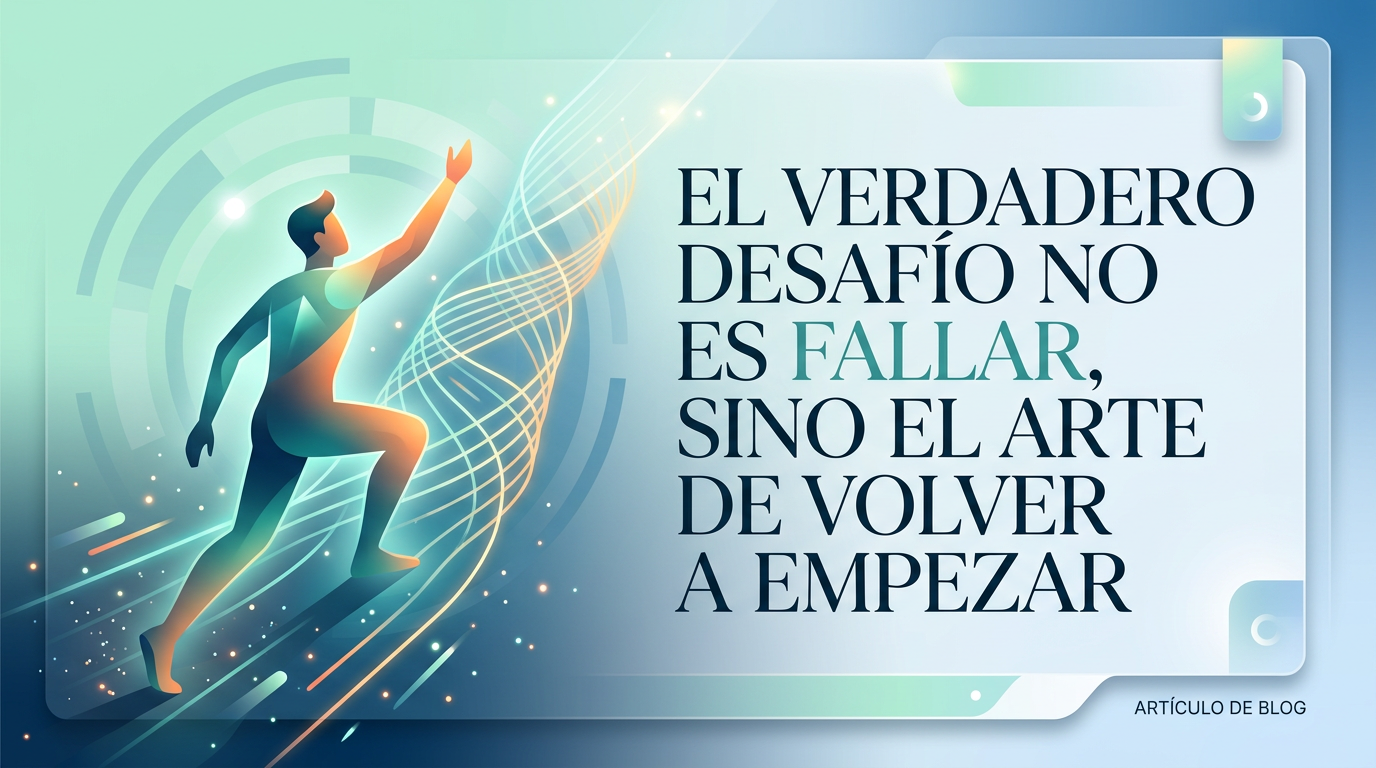 El verdadero desafío no es fallar, sino el arte de volver a empezar